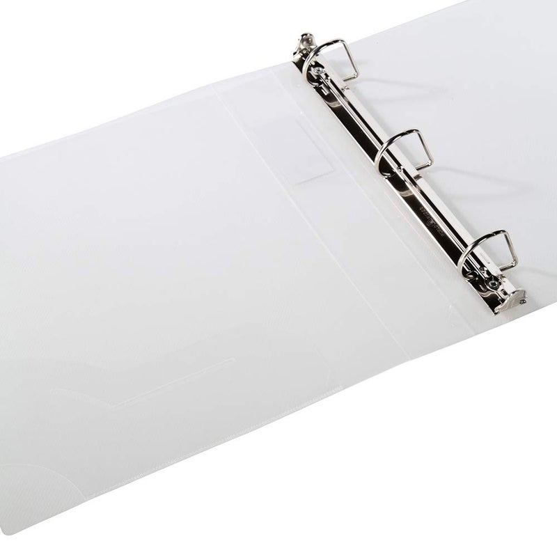 Filexec Products 1.5-Inch 3 Ring Binder, D Ring, Clear, Pack of 2, (50302-62233) - Image 1